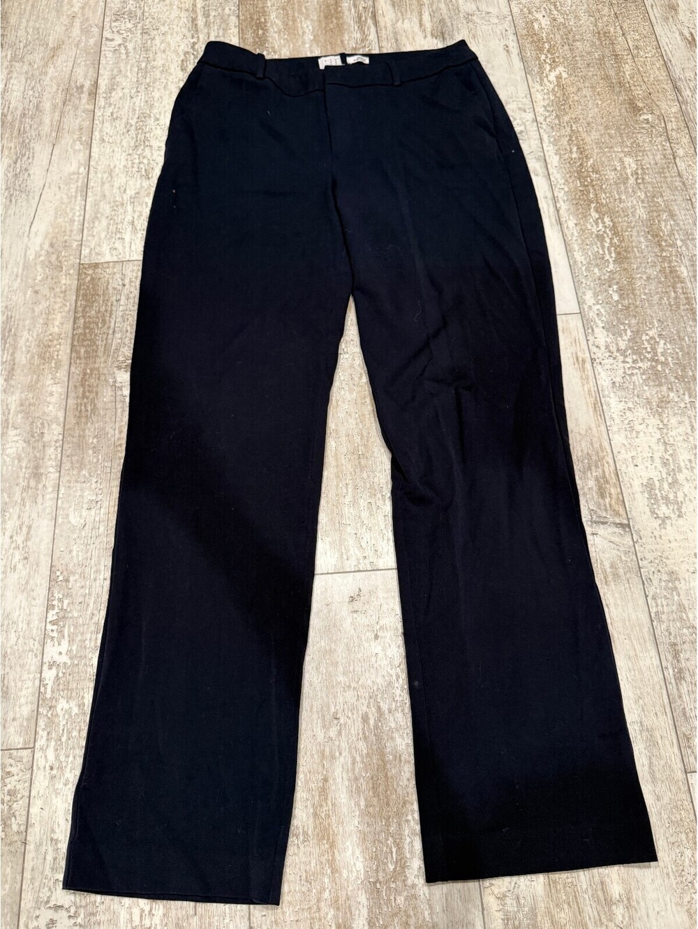 A New Day 8 Navy Stretch Straight Leg Dress Pants